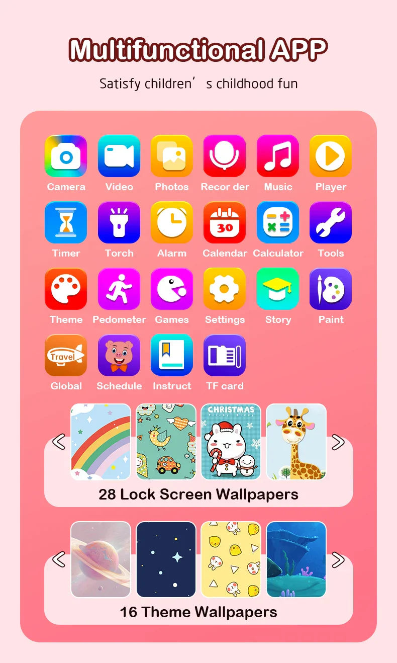 Edukacyjny telefon z kamerą dla dzieci