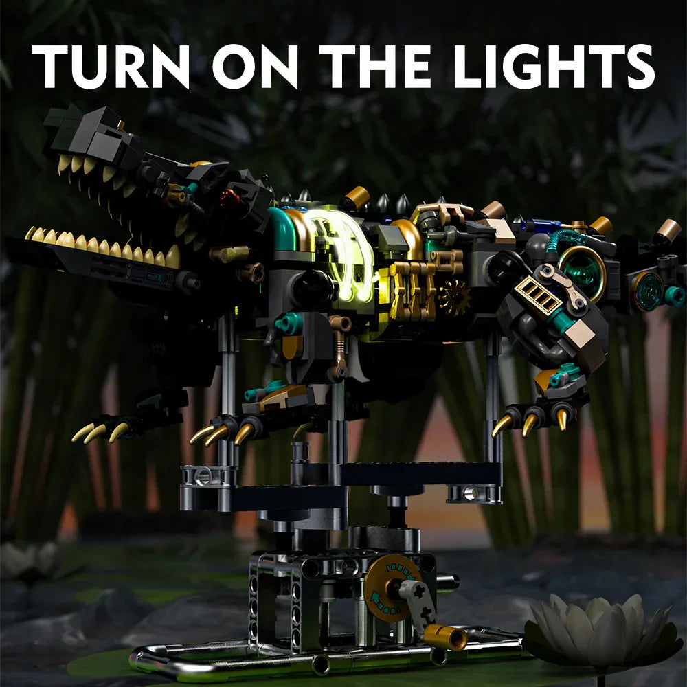 Zestaw budowlany Rekin z podświetleniem