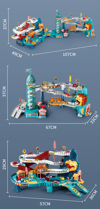 Tor wyścigowy Lew z samochodami dla dzieci