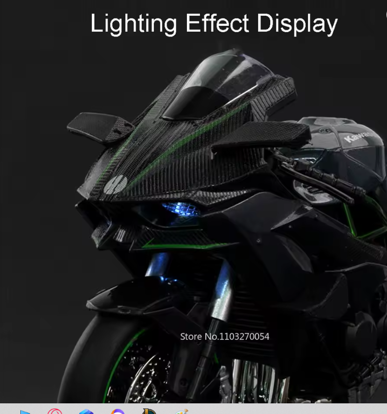 MOTOR KAWASAKI H2R/BMW S1000RR 1:12